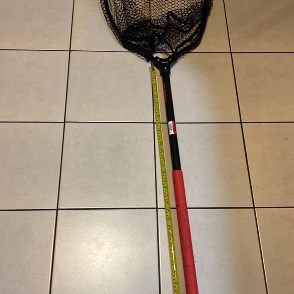Red and Black Fishing Net